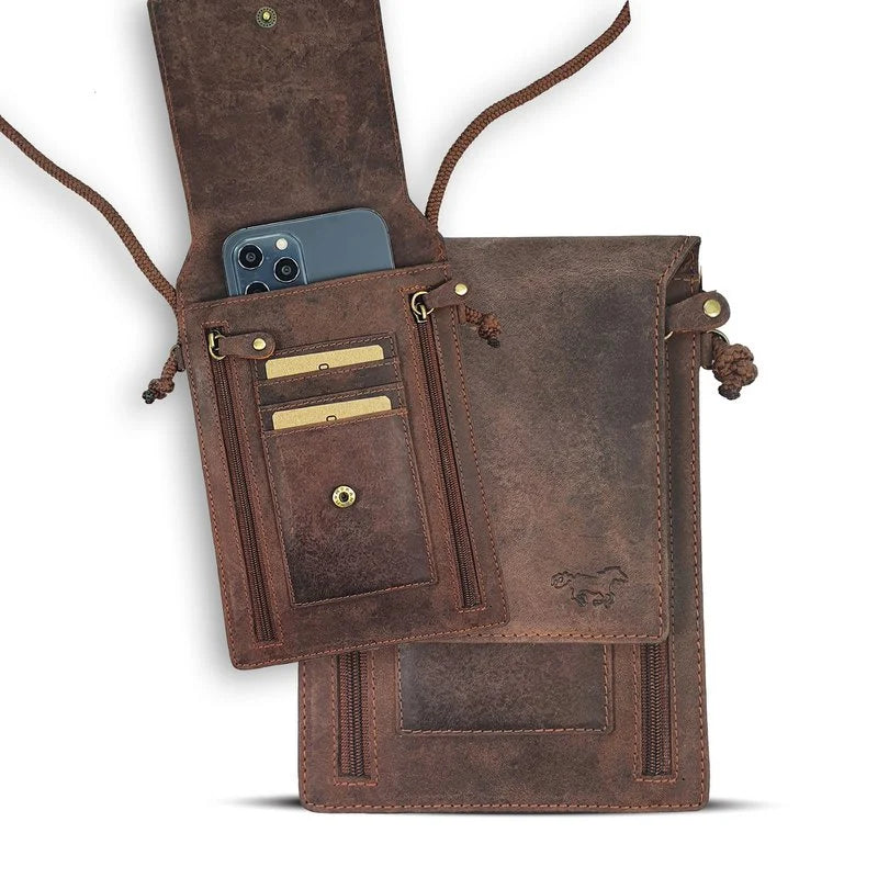 Passport / Phone Bag Brown