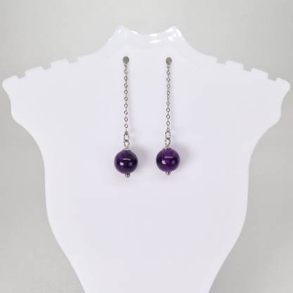 Elegant Classy Quartz Drop Earrings For Everyday Wear