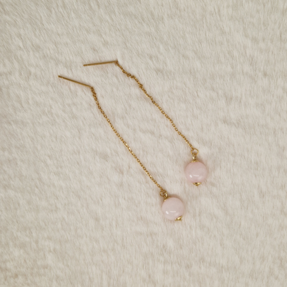 Elegant Classy Quartz Drop Earrings For Everyday Wear