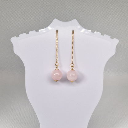 Elegant Classy Quartz Drop Earrings For Everyday Wear