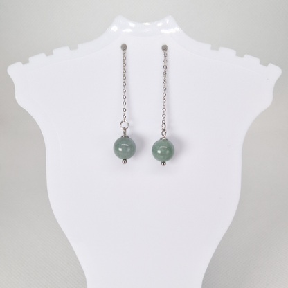 Jade Drop Earrings