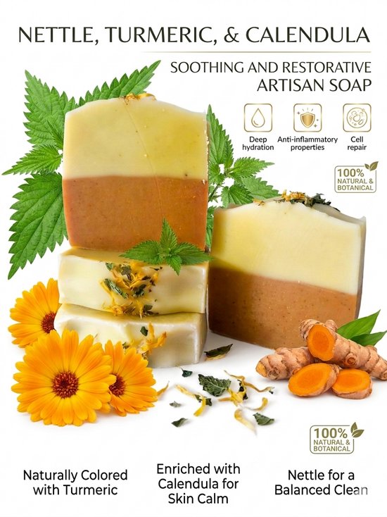 Turmeric Nettle Calendula Soap