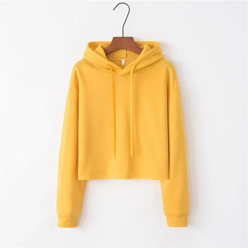 Women's Crop Hoodies Sweatshirts